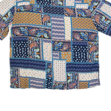 BLACK NUMBER Mens Shirt Blue 90s Patchwork XL