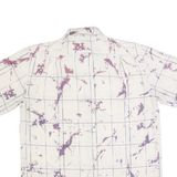 YVES ENZO Mens Shirt Cream 90s Check L