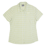 JACK WOLFSKIN Womens Shirt Green Check M
