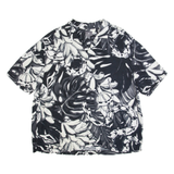 H&M Mens Shirt Black Floral 3XL
