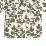 NERVE Mens Hawaiian Shirt Cream Floral 2XL