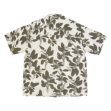 NERVE Mens Hawaiian Shirt Cream Floral 2XL