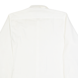 JORSA Mens Shirt White Striped Long Sleeve M