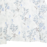 C&A Womens Shirt Cream Floral Long Sleeve M