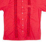 Mens Plain Shirt Red XL