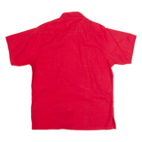 Mens Plain Shirt Red XL