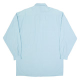 ESPRIT Mens Plain Shirt Blue Long Sleeve XL