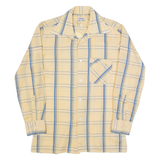 TREMOLO Mens Shirt Beige 90s Striped Long Sleeve M