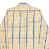 TREMOLO Mens Shirt Beige 90s Striped Long Sleeve M