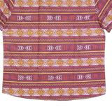 Mens Shirt Maroon Fair Isle 2XL