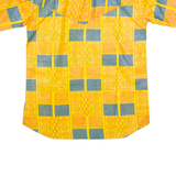 Tunic Mens Shirt Yellow Crazy Pattern M