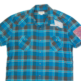 DIESEL Mens Shirt Blue Check XL