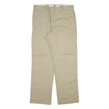 DICKIES 874 Workwear Mens Trousers Beige Regular Straight W36 L32
