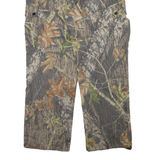 GANDER Forest Camo Cargo Mens Trousers Green Relaxed Straight W36 L32