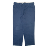 DICKIES 874 Workwear Mens Trousers Blue Regular Straight W40 L30