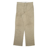 DICKIES Mens Trousers Beige Regular Straight W32 L32