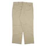DICKIES 874 Workwear Mens Trousers Beige Regular Straight W38 L29