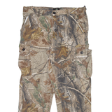 REDHEAD Cargo Mens Trousers Beige Relaxed Straight W36 L30