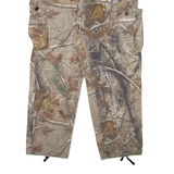 REDHEAD Cargo Mens Trousers Beige Relaxed Straight W36 L30