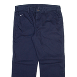DICKIES Mens Trousers Blue Regular Straight W36 L28