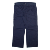 DICKIES Mens Trousers Blue Regular Straight W36 L28