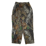 GAMEHIDE Forest Camo Cargo Mens Trousers Beige Relaxed Straight W29 L31