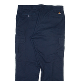 DICKIES Cargo Mens Trousers Blue Relaxed Straight W40 L31