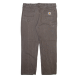 CARHARTT Mens Trousers Grey Relaxed Straight W40 L30