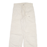 AMERICAN EAGLE Womens Trousers Cream Regular Wide-Leg W27 L31