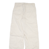 AMERICAN EAGLE Womens Trousers Cream Regular Wide-Leg W27 L31