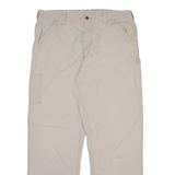 CARHARTT Carpenter Mens Trousers Beige Relaxed Straight W38 L34