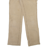 CARHARTT Carpenter Womens Trousers Beige Regular Straight W28 L30