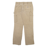 CARHARTT Carpenter Womens Trousers Beige Regular Straight W28 L30