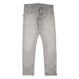 G-STAR Steam Mens Jeans Grey Regular Tapered Stone Wash W33 L32