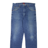 WRANGLER 31 Mens Jeans Blue Relaxed Tapered Stone Wash W35 L36