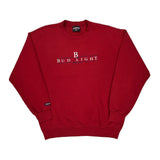 Bud Light Jansport Sweatshirt - Large Red Cotton