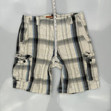 Lee Checked Cargo Shorts - 34W 11L Multicoloured Cotton