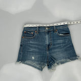 Levis Denim Shorts - 26W UK 6 Blue Denim