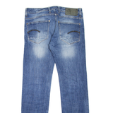 G-STAR Mens Jeans Blue Regular Straight Stone Wash W32 L34