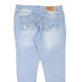 BRIOX Mens Jeans Blue Slim Tapered Stone Wash W40 L29