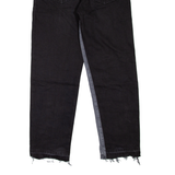 PEGADOR Mens Jeans Black Loose Tapered W32 L30