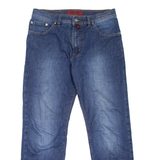 PIERRE CARDIN Deauville Mens Jeans Blue Regular Straight Stone Wash W30 L27