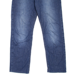 PIERRE CARDIN Deauville Mens Jeans Blue Regular Straight Stone Wash W30 L27