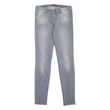 HUGO BOSS Womens Jeans Grey Slim Skinny Stone Wash W28 L30