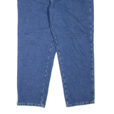 LL BEAN Fleece Lined Womens Jeans Blue Regular Mom W32 L28