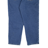 LL BEAN Fleece Lined Womens Jeans Blue Regular Mom W32 L28