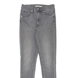 LEVI'S Mile High BIG E Womens Jeans Grey Slim Skinny Stone Wash W26 L28
