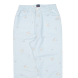 TBS Womens Trousers Blue Regular Straight W26 L23