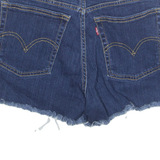 LEVI'S Cut Off High Rise Womens Denim Shorts Blue S W27