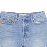 LEVI'S Cut Off Premium E Wedgie Womens Denim Shorts Blue M W30